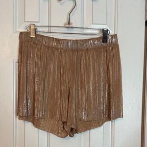 Victoria's Secret Metallic Rose Gold High Waist Shorts